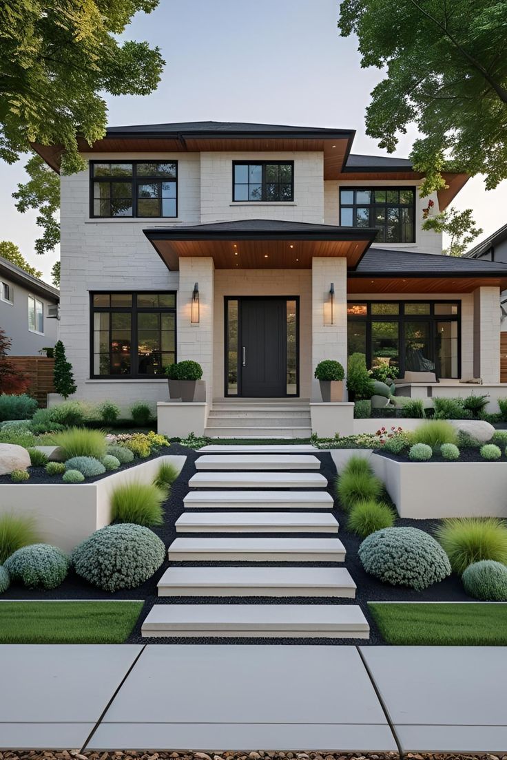 تزیین راه پله ورودی ساختمان