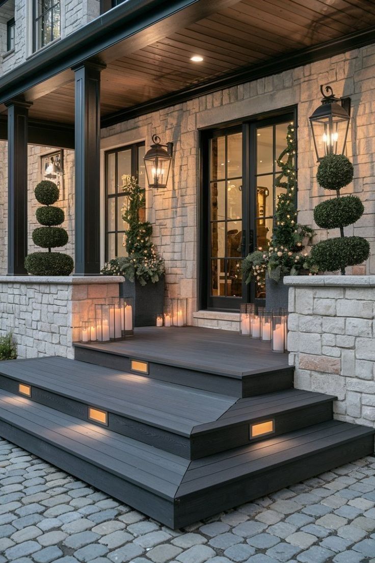 تزیین راه پله ورودی ساختمان