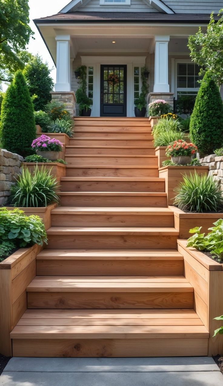 تزیین راه پله ورودی ساختمان