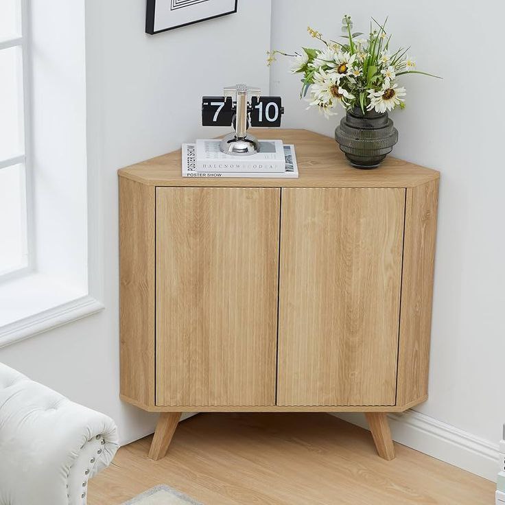 کتابخانه و کمد ویترینی کنج