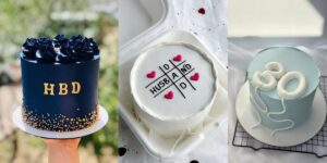 کیک مینیمال مردانه