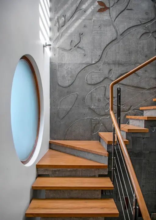 دیزاین دیوار راه پله