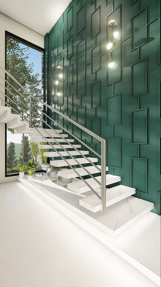 دیزاین دیوار راه پله