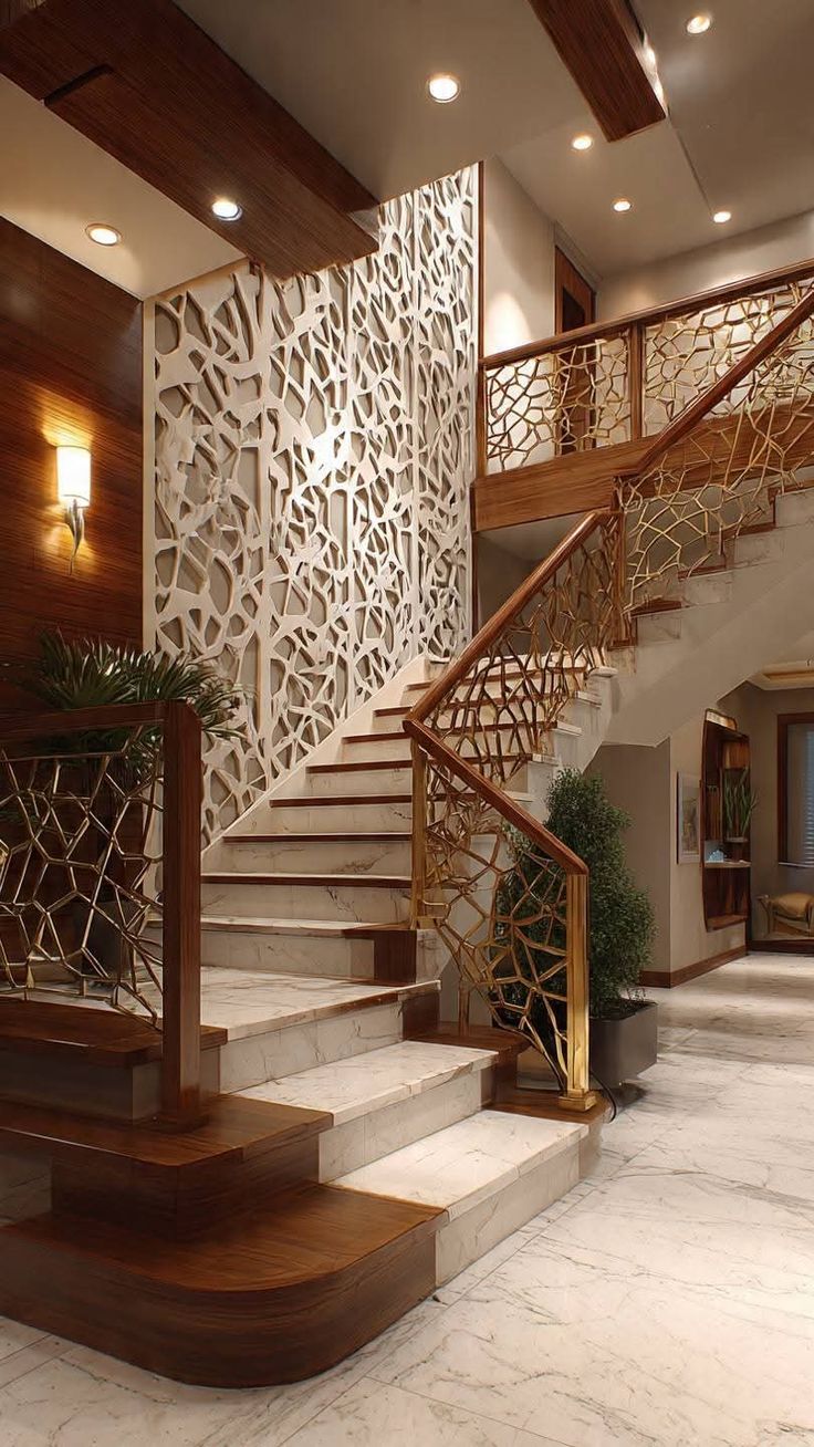 دیزاین دیوار راه پله