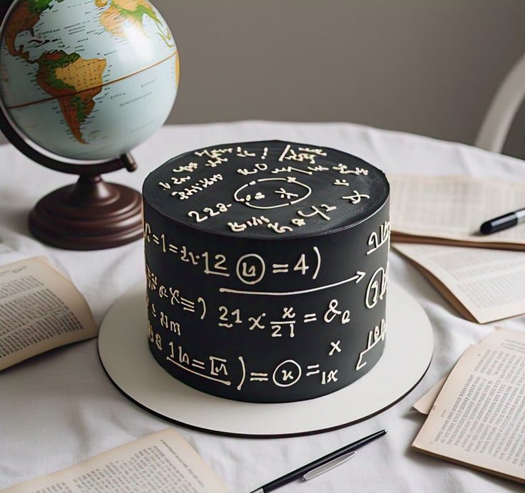 کیک تولد سیاه و سفید