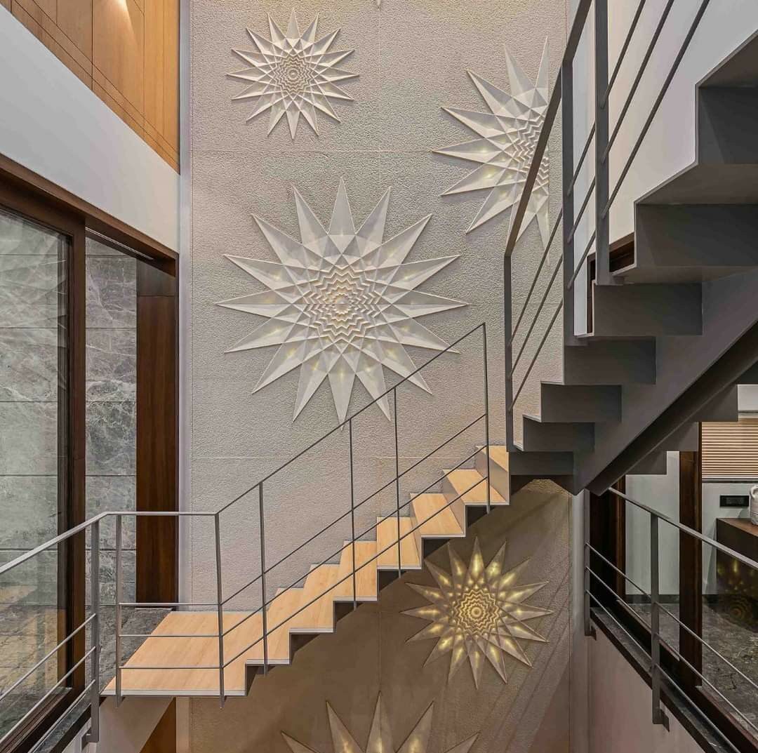 دیزاین دیوار راه پله