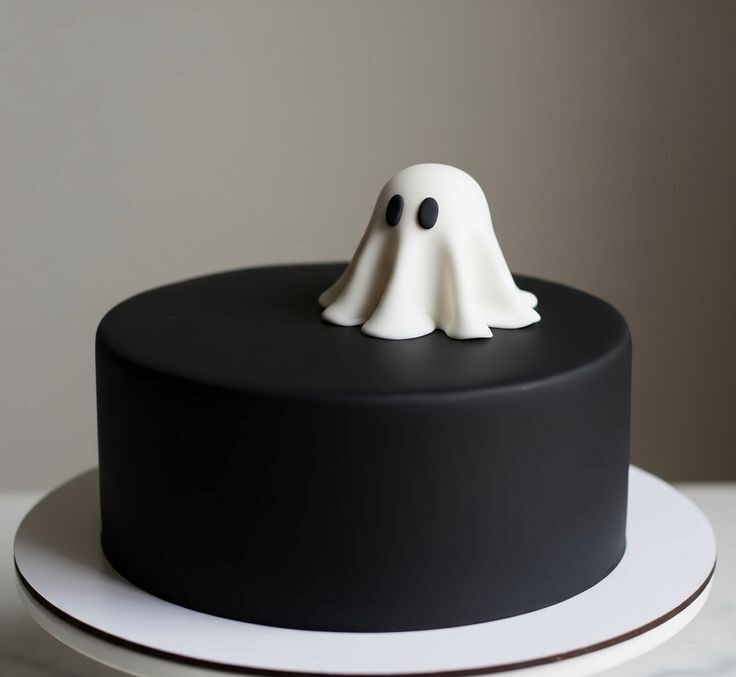 کیک تولد سیاه و سفید