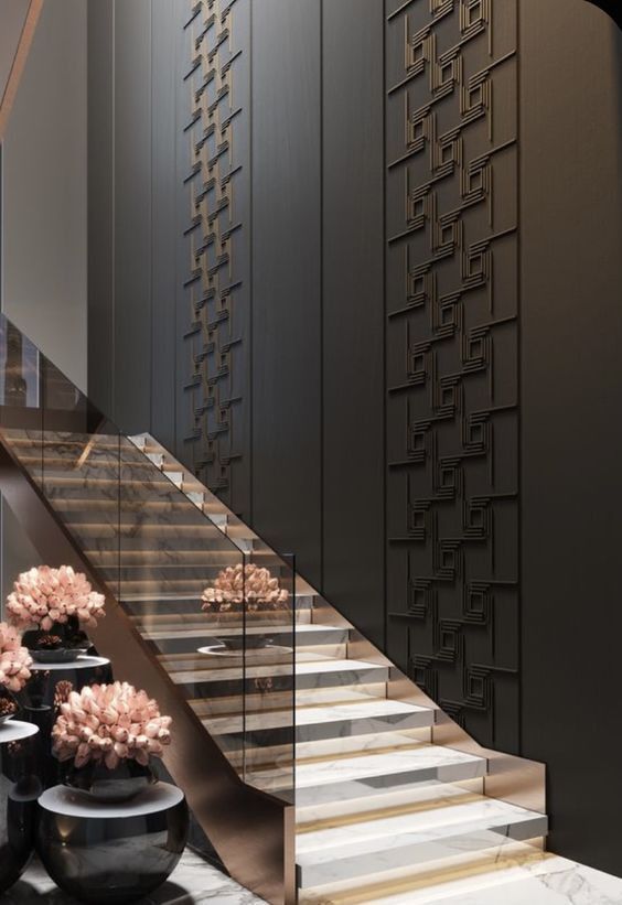 دیزاین دیوار راه پله