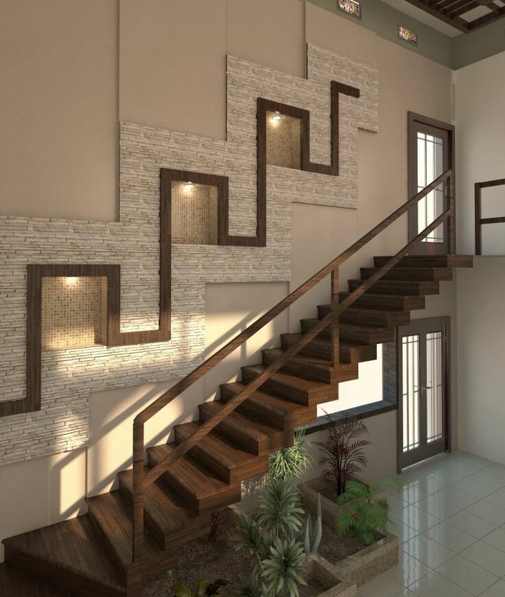 دیزاین دیوار راه پله