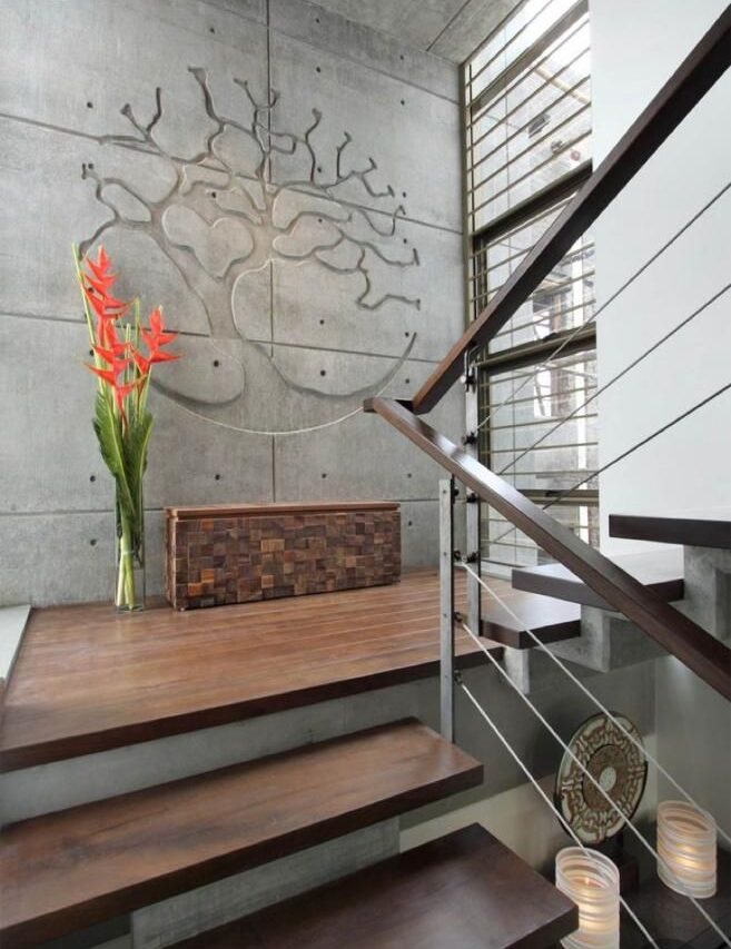 دیزاین دیوار راه پله