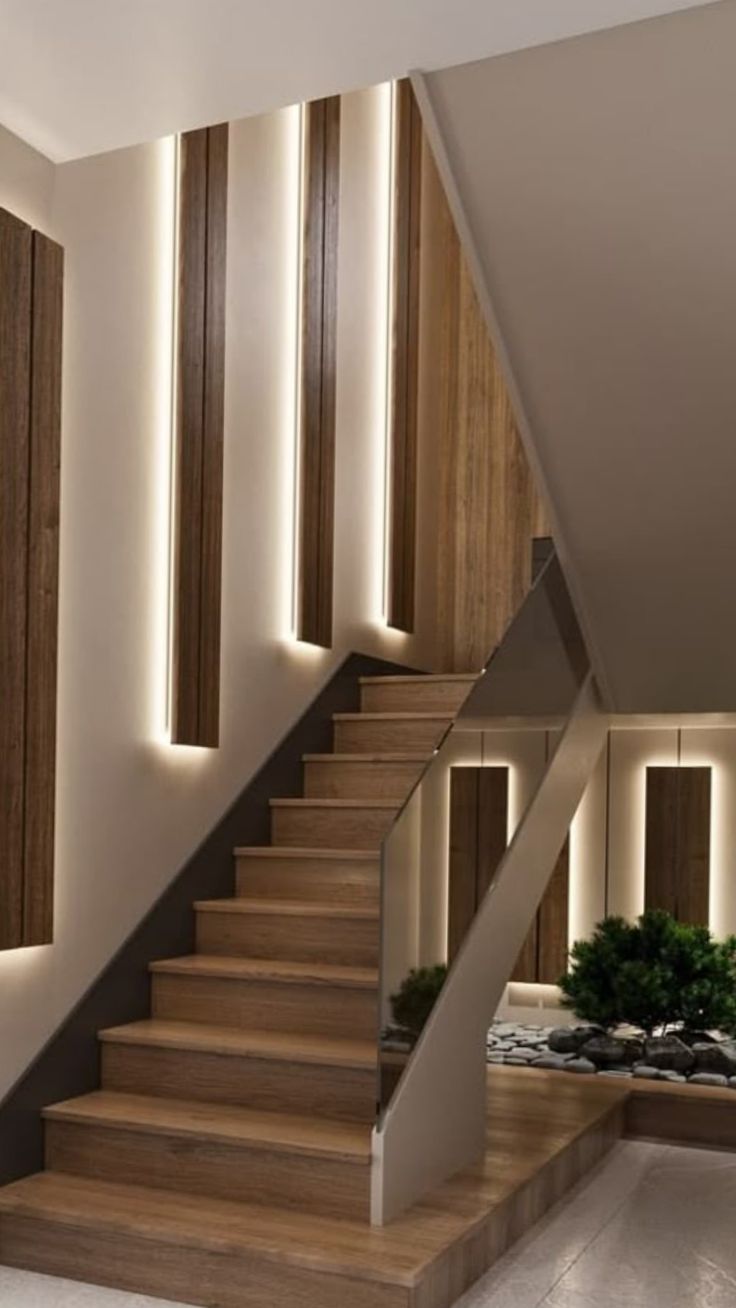 دیزاین دیوار راه پله