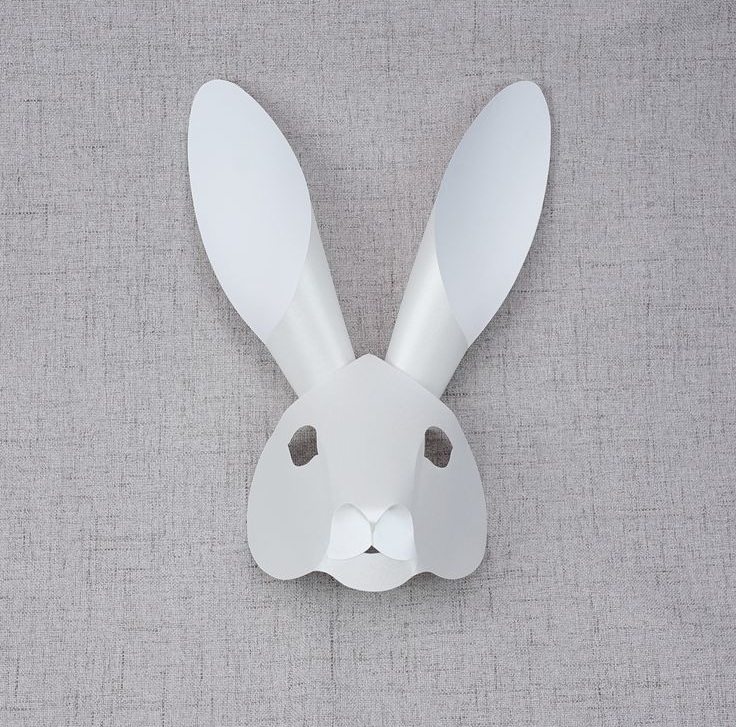 ماسک خرگوش نمدی برای دوم دبستان