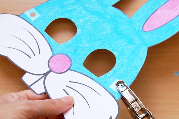 کاغذی ماسک خرگوش برای کلاس دوم