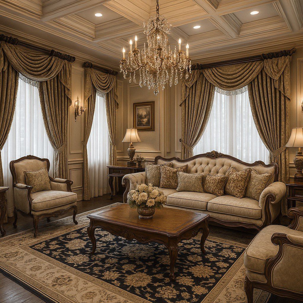 مبل فرانسوی و فرش