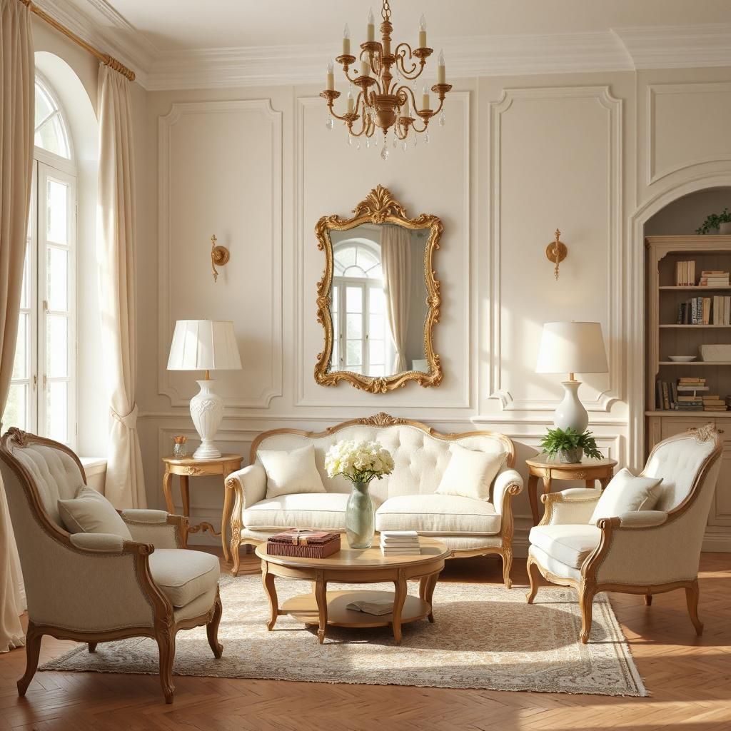 مبل فرانسوی و فرش