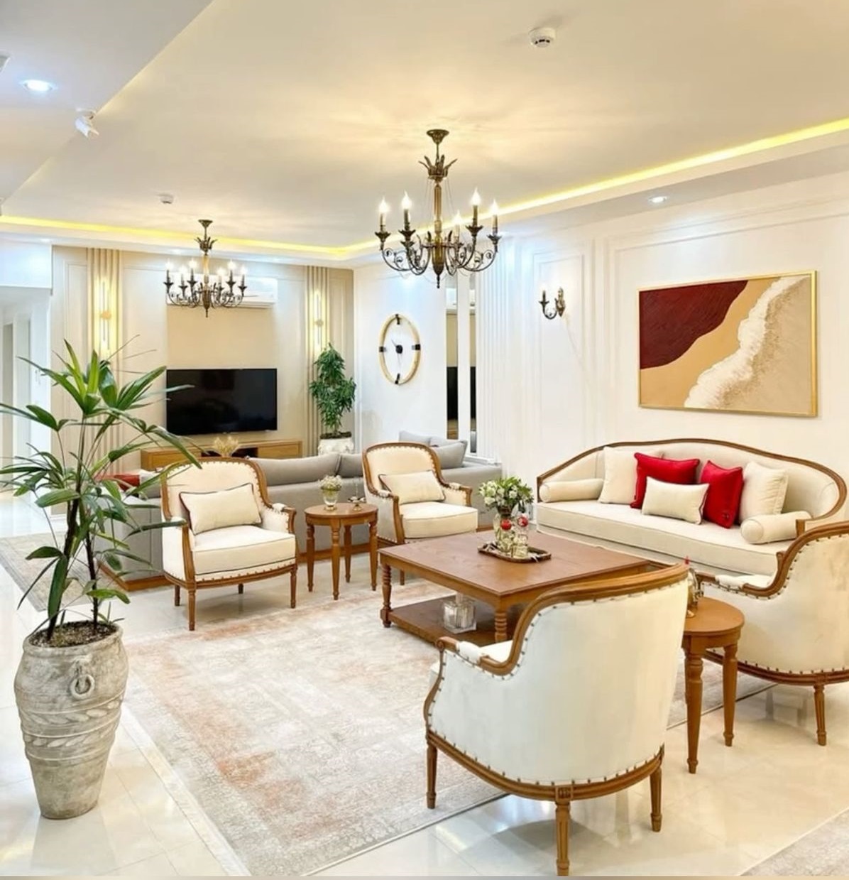 مبل فرانسوی و فرش