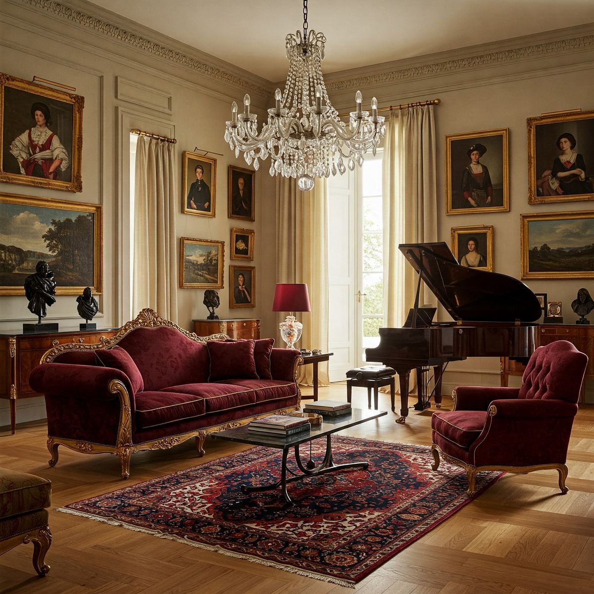 مبل فرانسوی و فرش