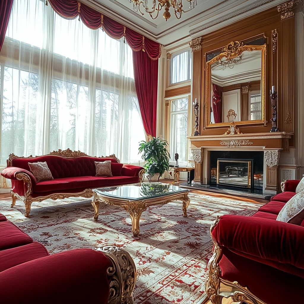 مبل فرانسوی و فرش