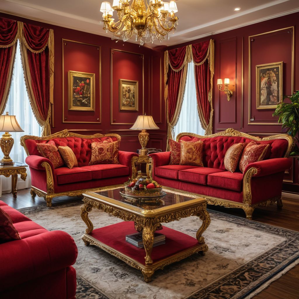 مبل فرانسوی و فرش