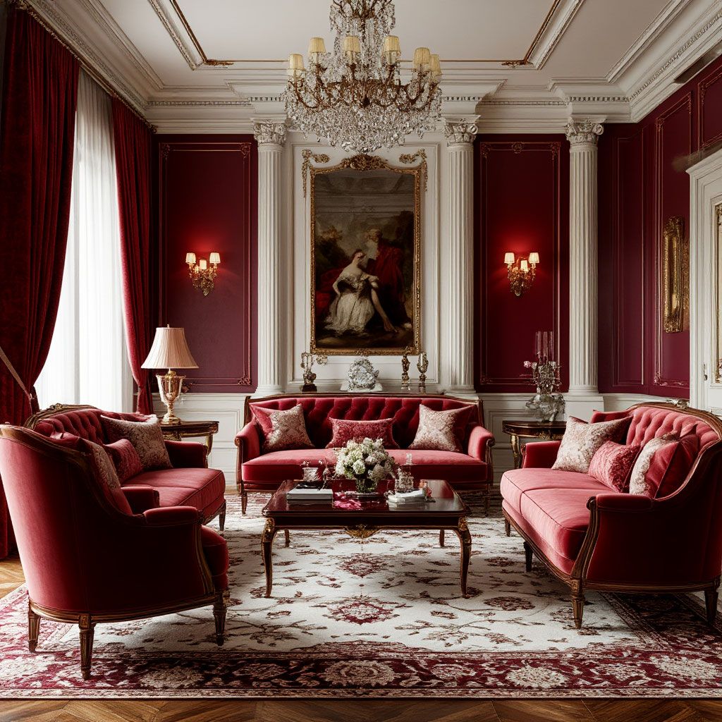 مبل فرانسوی و فرش