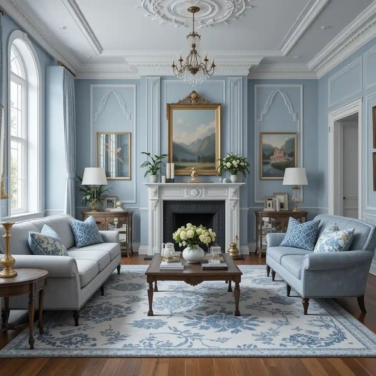 مبل فرانسوی و فرش