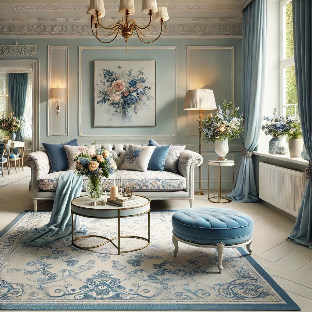 مبل فرانسوی و فرش