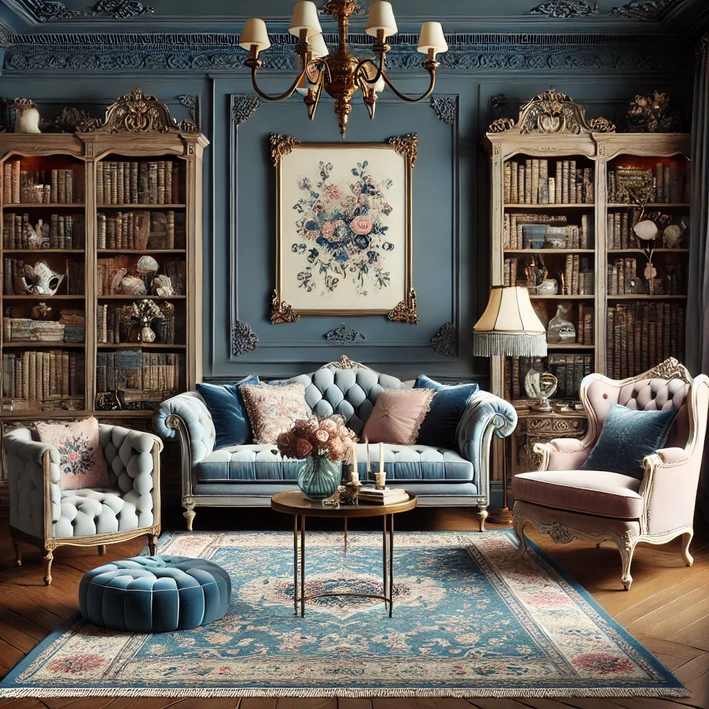 مبل فرانسوی و فرش