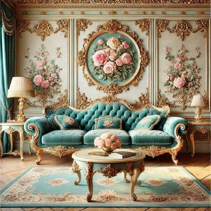 مبل فرانسوی و فرش