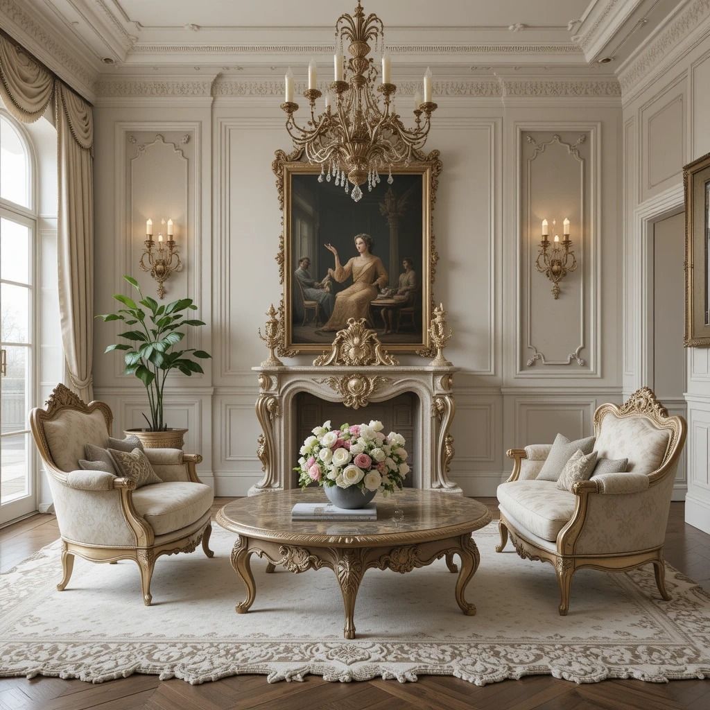 مبل فرانسوی و فرش