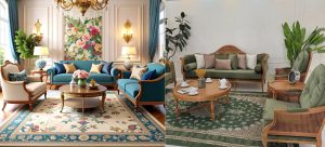 مبل فرانسوی و فرش