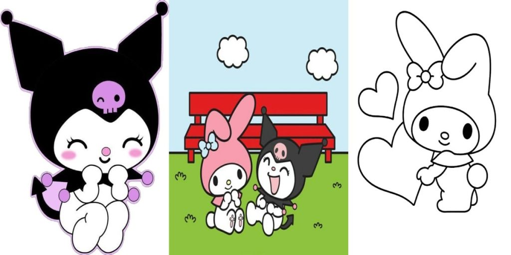 ۳۷ نقاشی کرومی و ملودی ساده بدون رنگ و رنگ‌شده برای تمرین