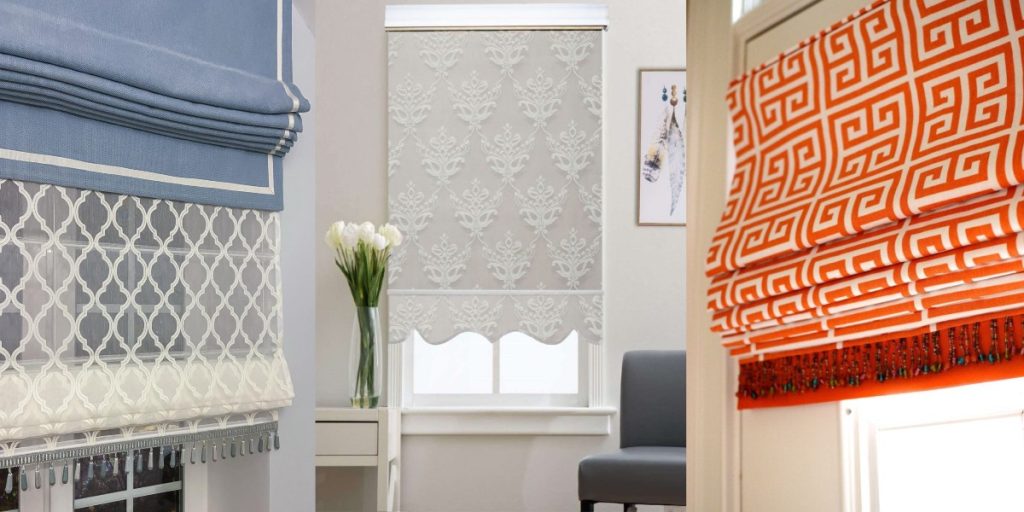 مدل پرده جدید ۲۰۲۵ | زیباترین طرح‌های رومن و دو مکانیزم پذیرایی و آشپزخانه