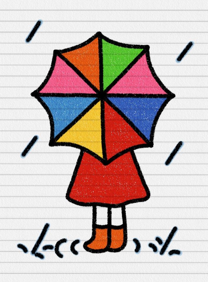 نقاشی باران