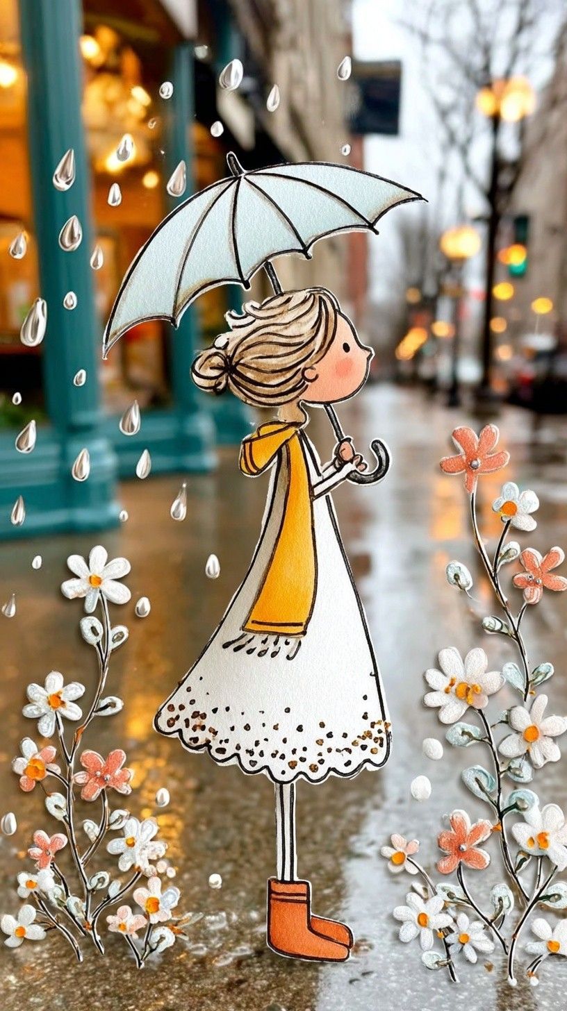 نقاشی باران