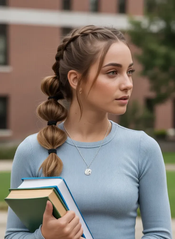 مدل بستن موی ساده