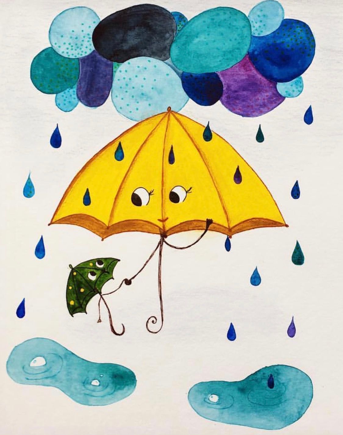 نقاشی باران