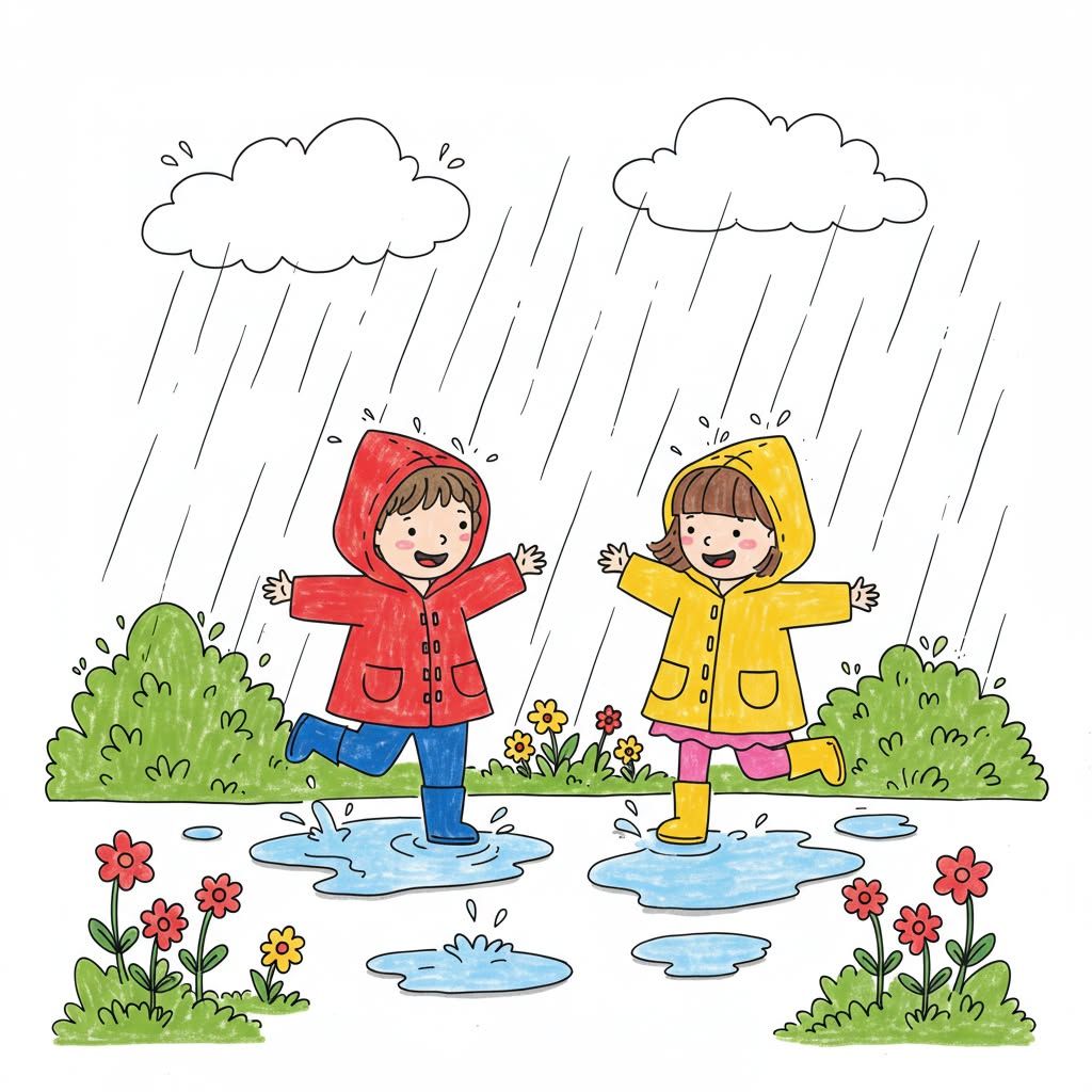 نقاشی باران