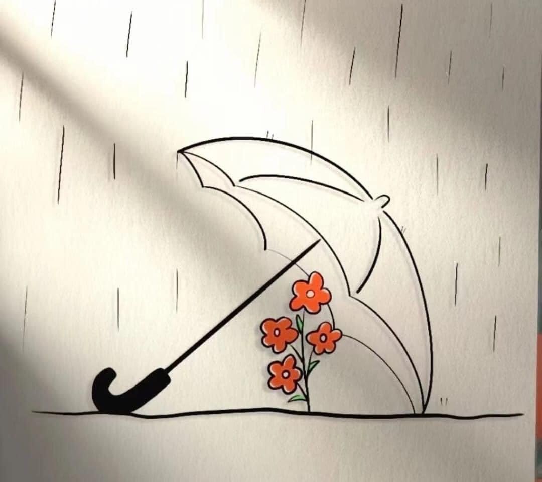 نقاشی باران