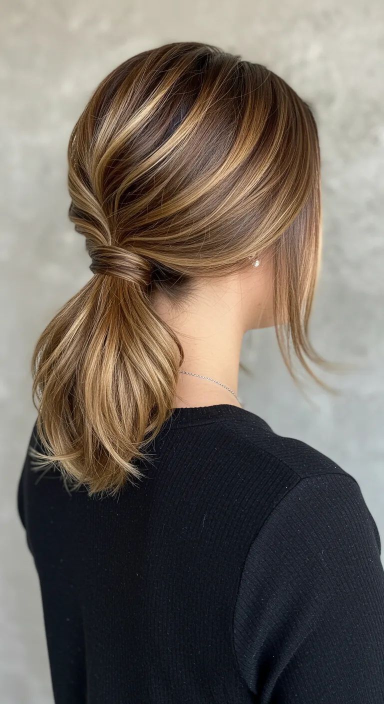 مدل بستن موی ساده