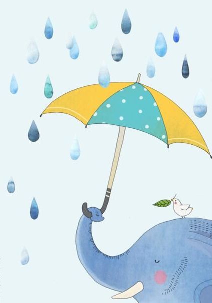 نقاشی باران