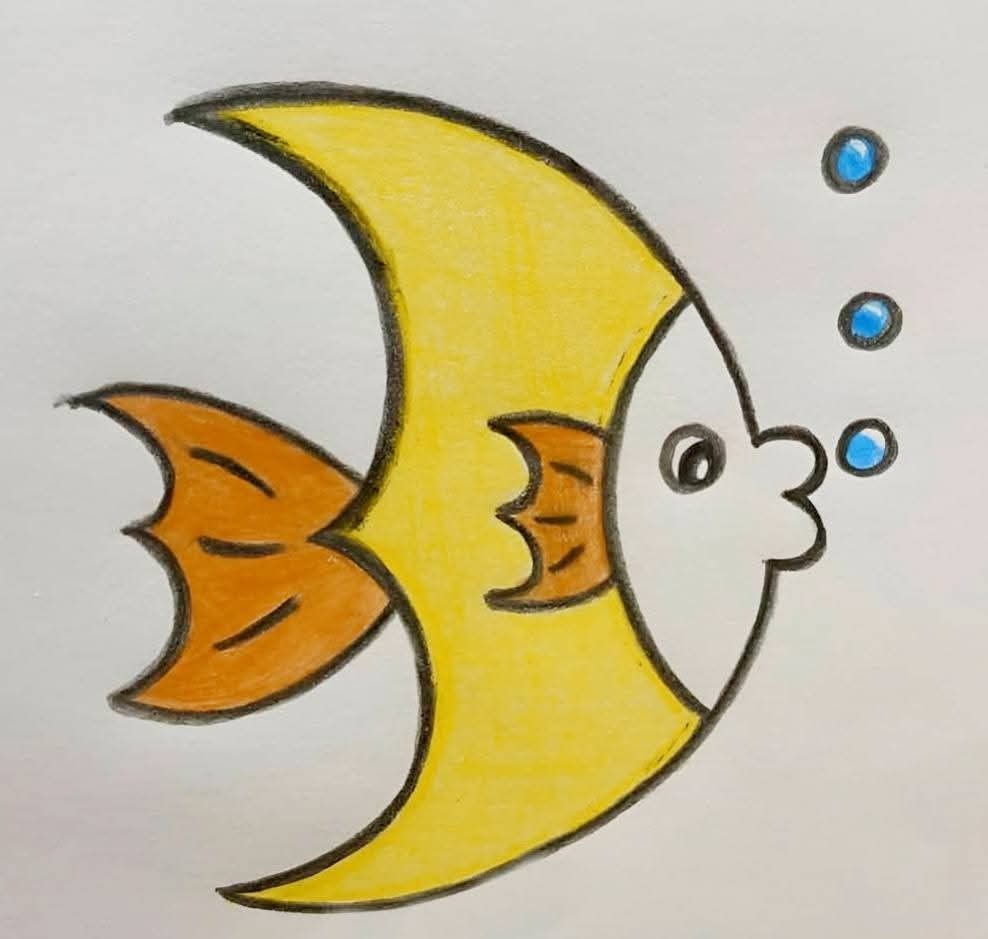 نقاشی ساده کودکانه