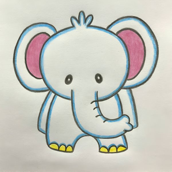 نقاشی ساده کودکانه