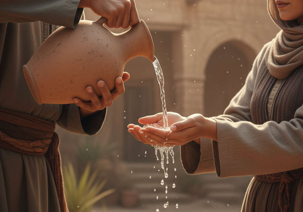 آب پاکی را روی دستش ریخت