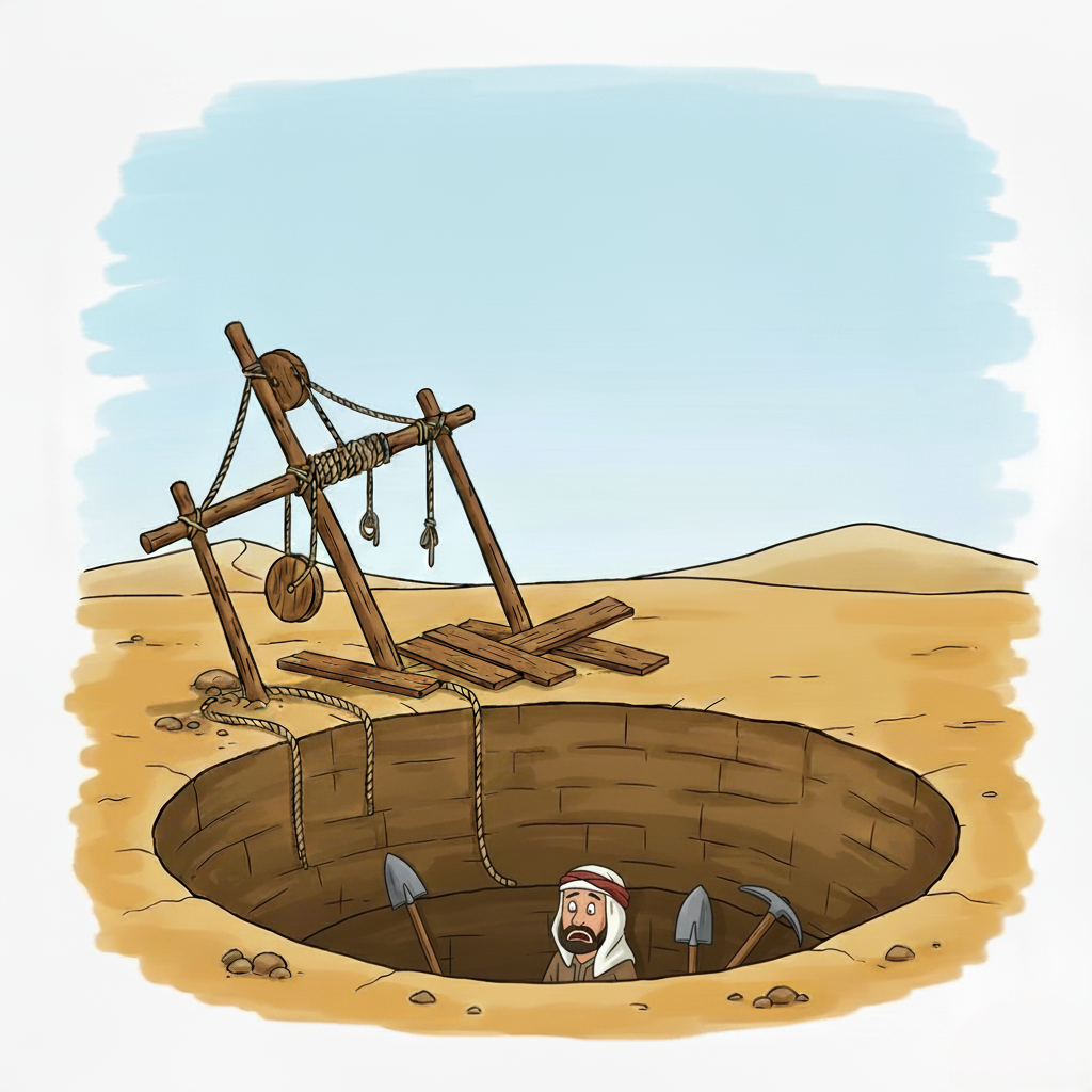  چاه کن همیشه ته چاه است