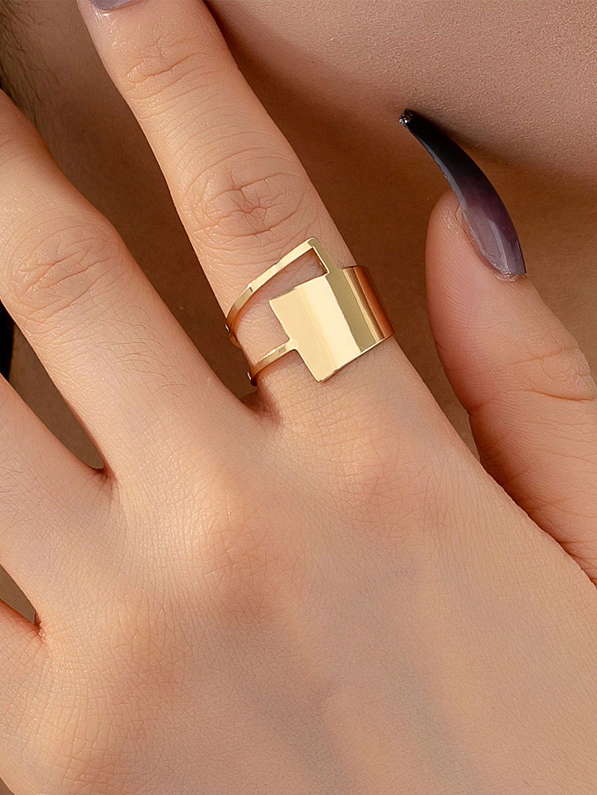 مدل انگشتر طلا بدون نگین شیک