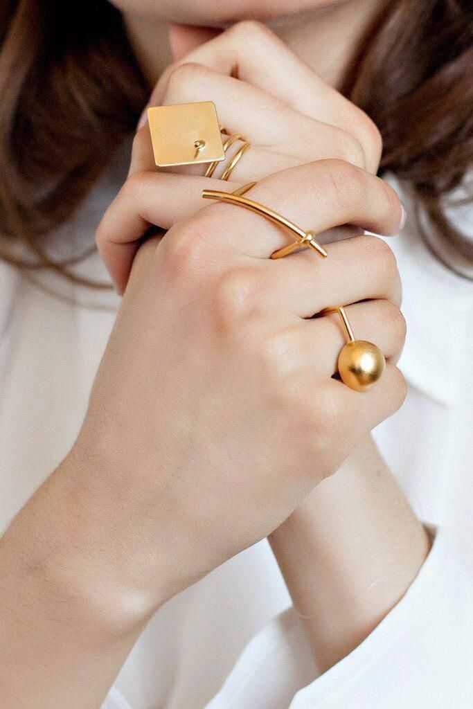 مدل انگشتر طلا بدون نگین شیک