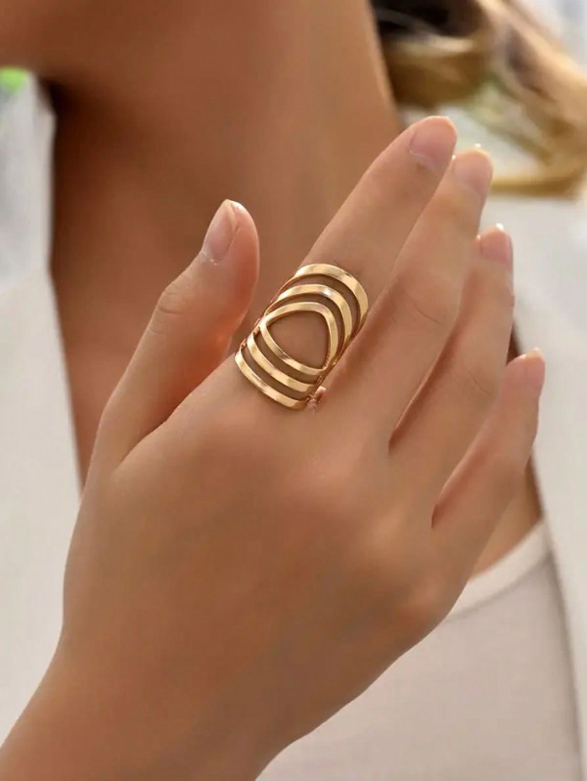 مدل انگشتر طلا بدون نگین شیک