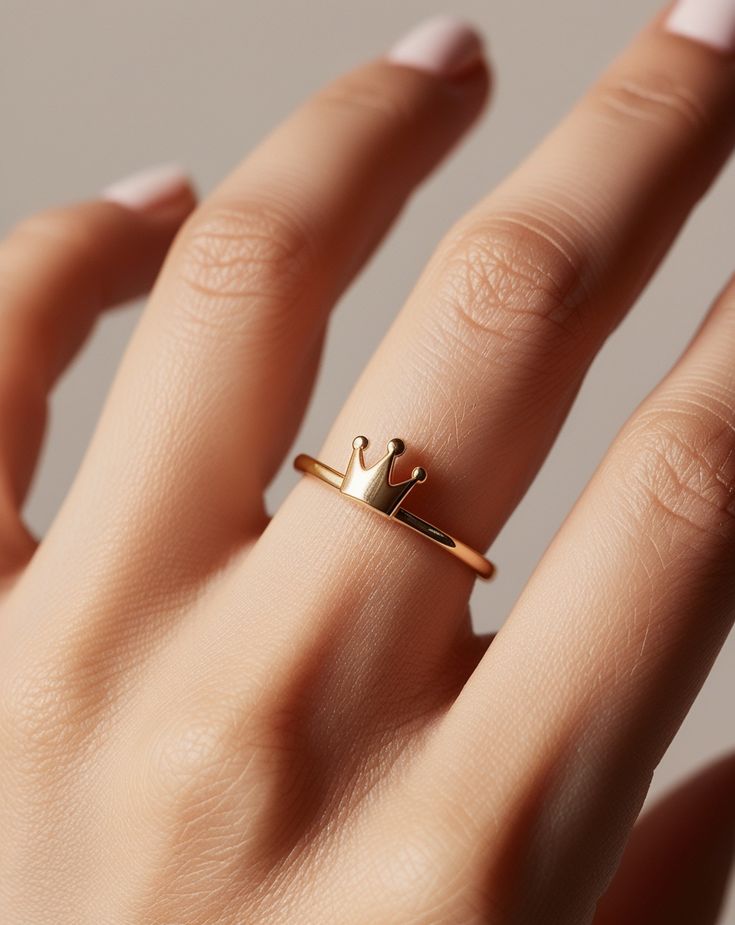 مدل انگشتر طلا بدون نگین شیک