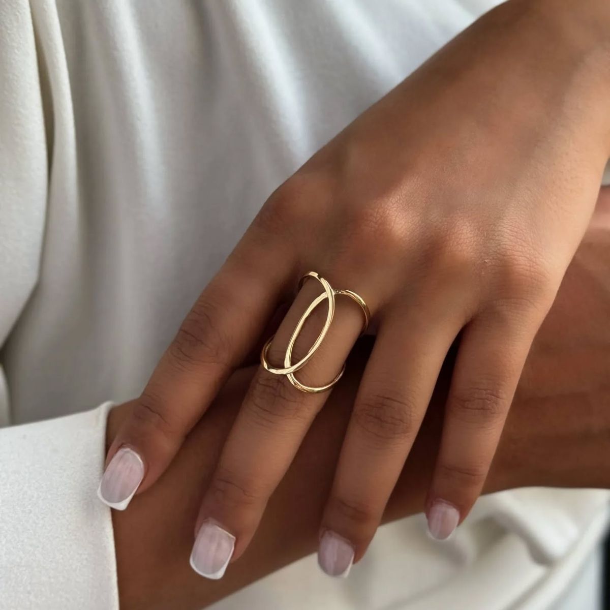 مدل انگشتر طلا بدون نگین شیک