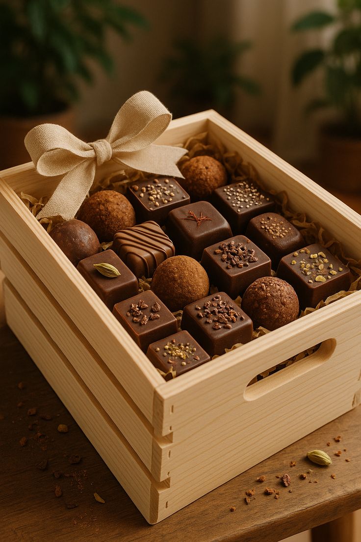 شکلات خوری چوبی